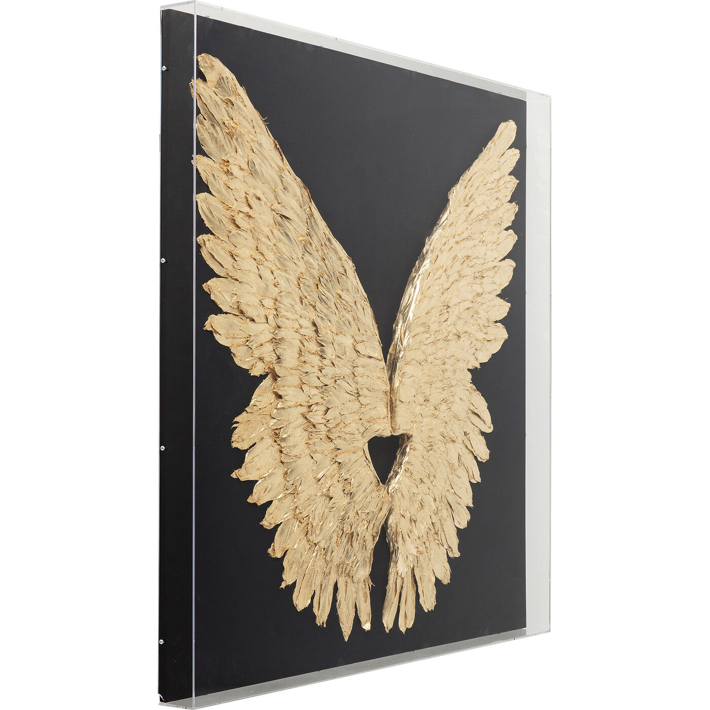 Украшение настенное Wings Gold Black 120x120 см