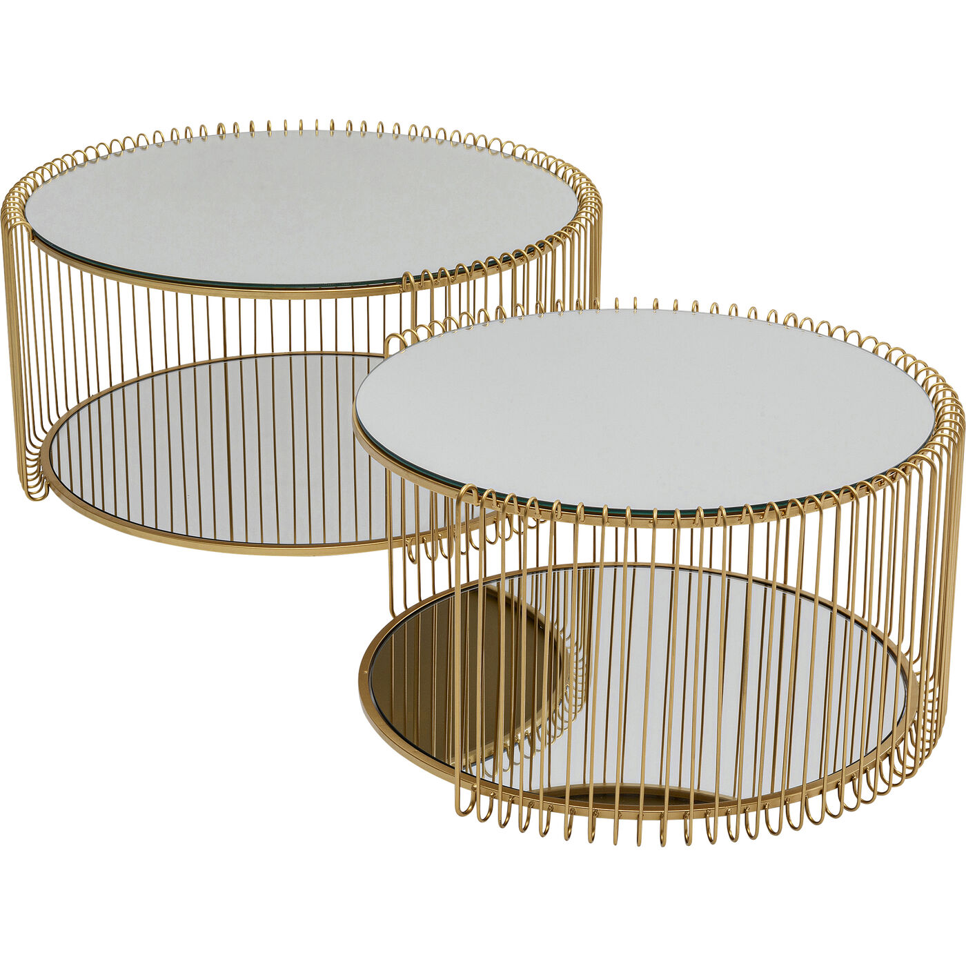 Стол кофейный Wire Double Brass (2 шт.)