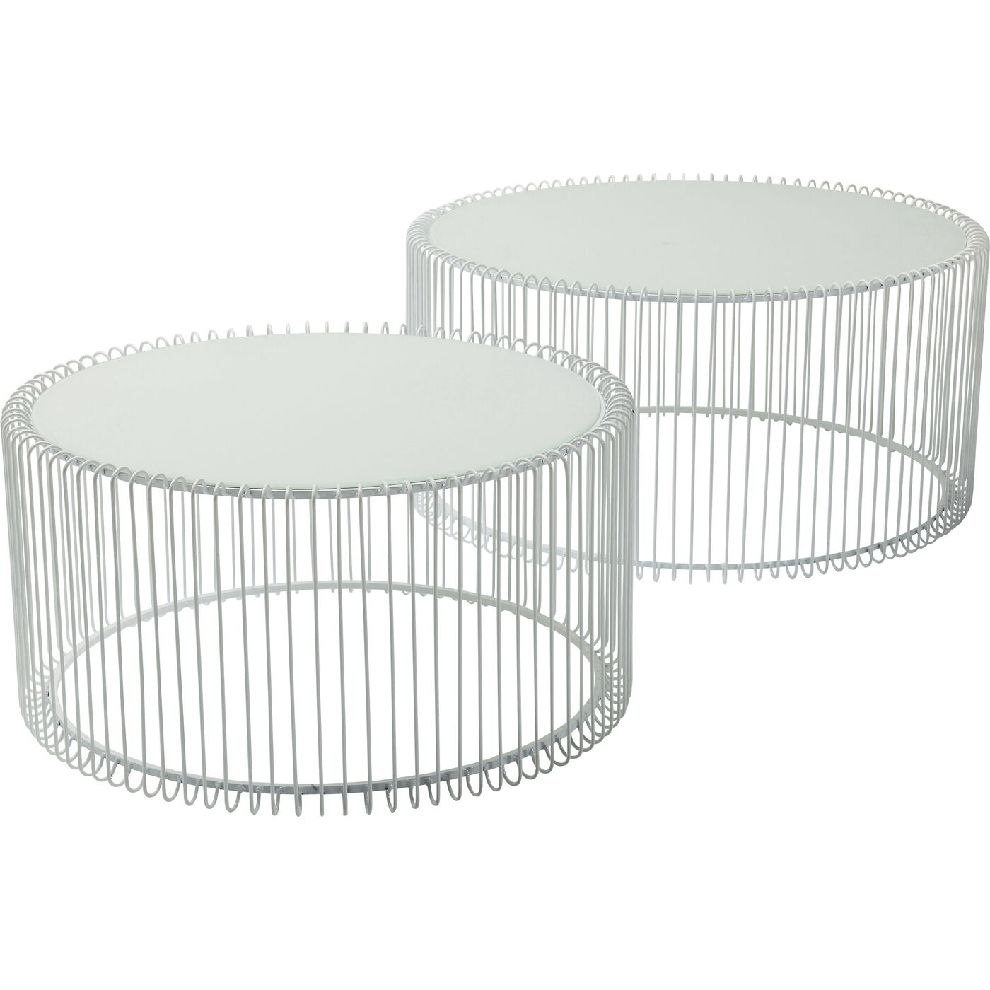 Стол кофейный Wire White (2 шт)