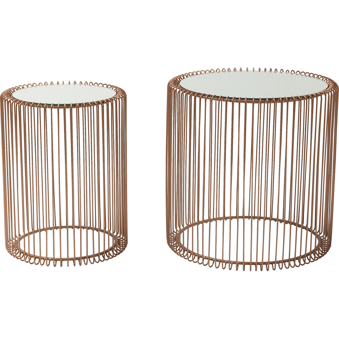 Стол приставной Wire Copper Ø44 см (2 шт)