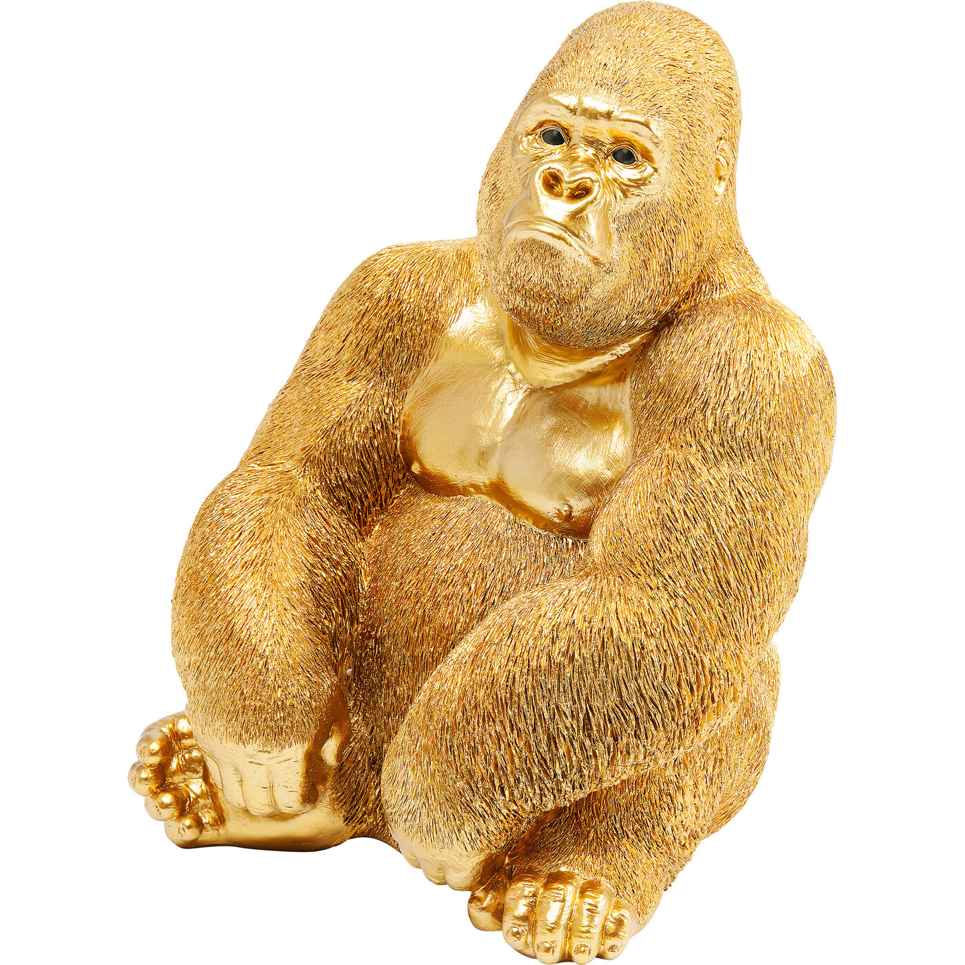 Фигура декоративная Monkey Gorilla Side Medium Gold 39 см
