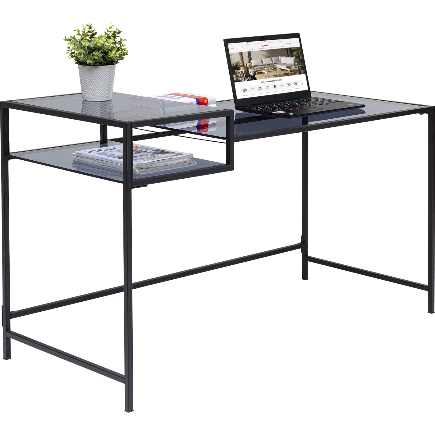 Стол письменный Loft Black 134x60 см