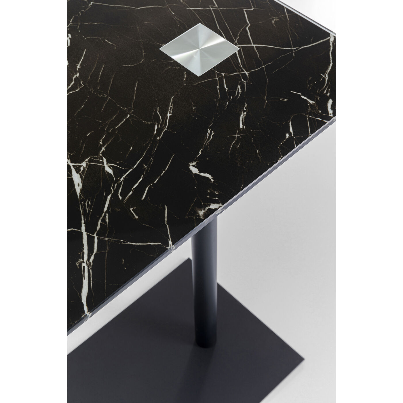 Стол приставной West Coast Black 50x34 см