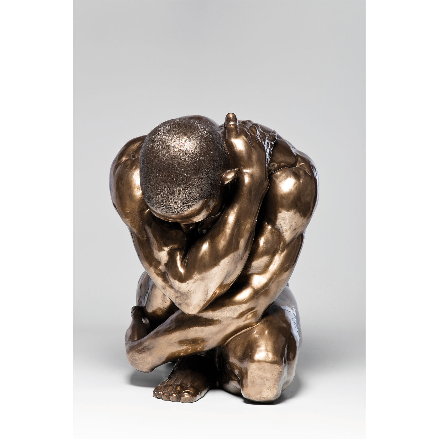 Фигура декоративная Nude Man Hug Bronze 54 см
