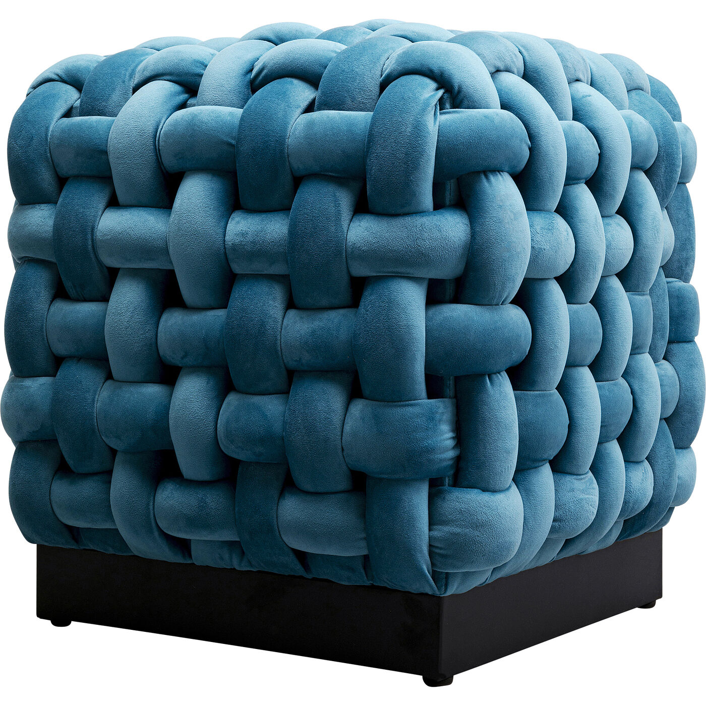 Пуф Weave Square Blue 47x47cm