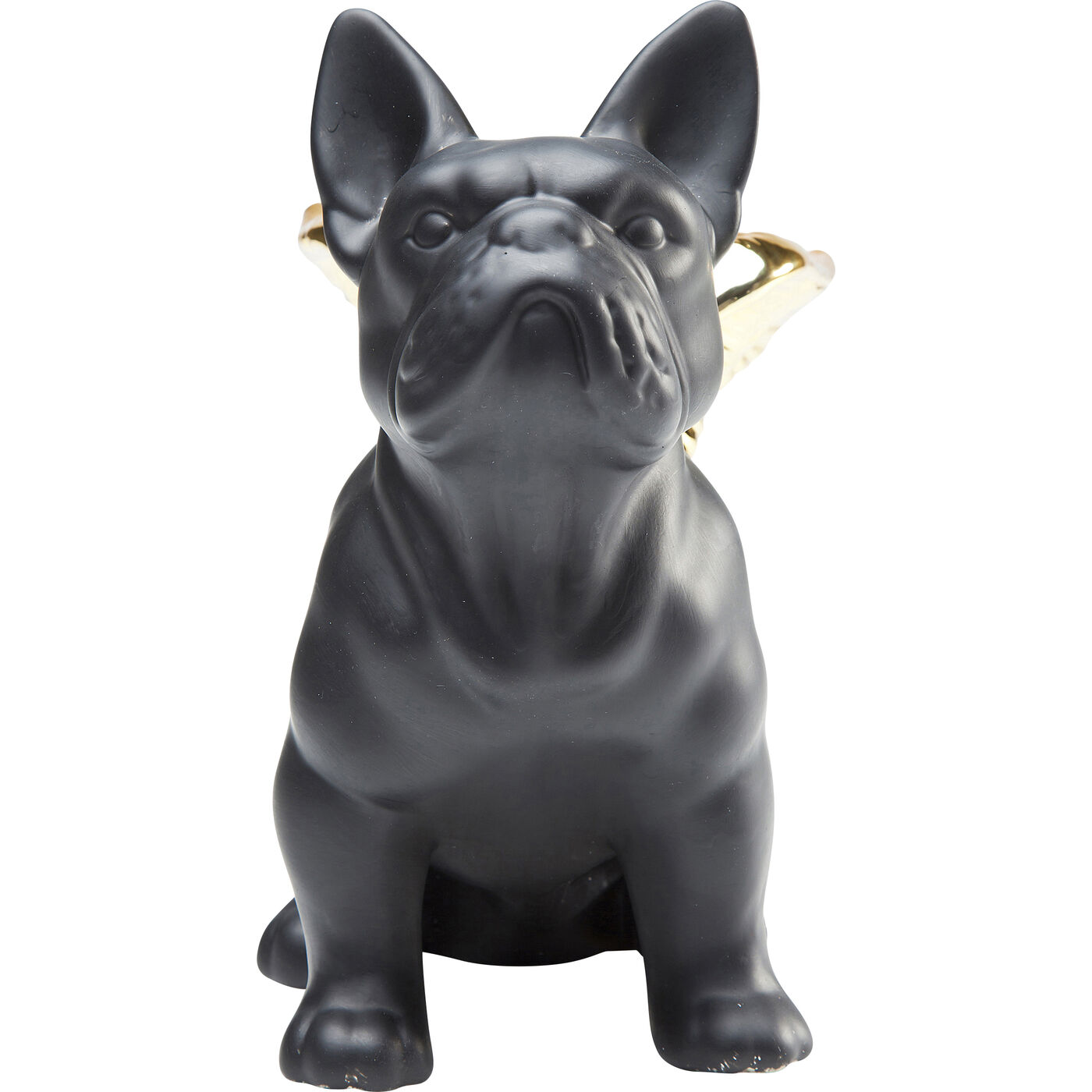 Фигура декоративная Sitting Angel Dog Gold-Black