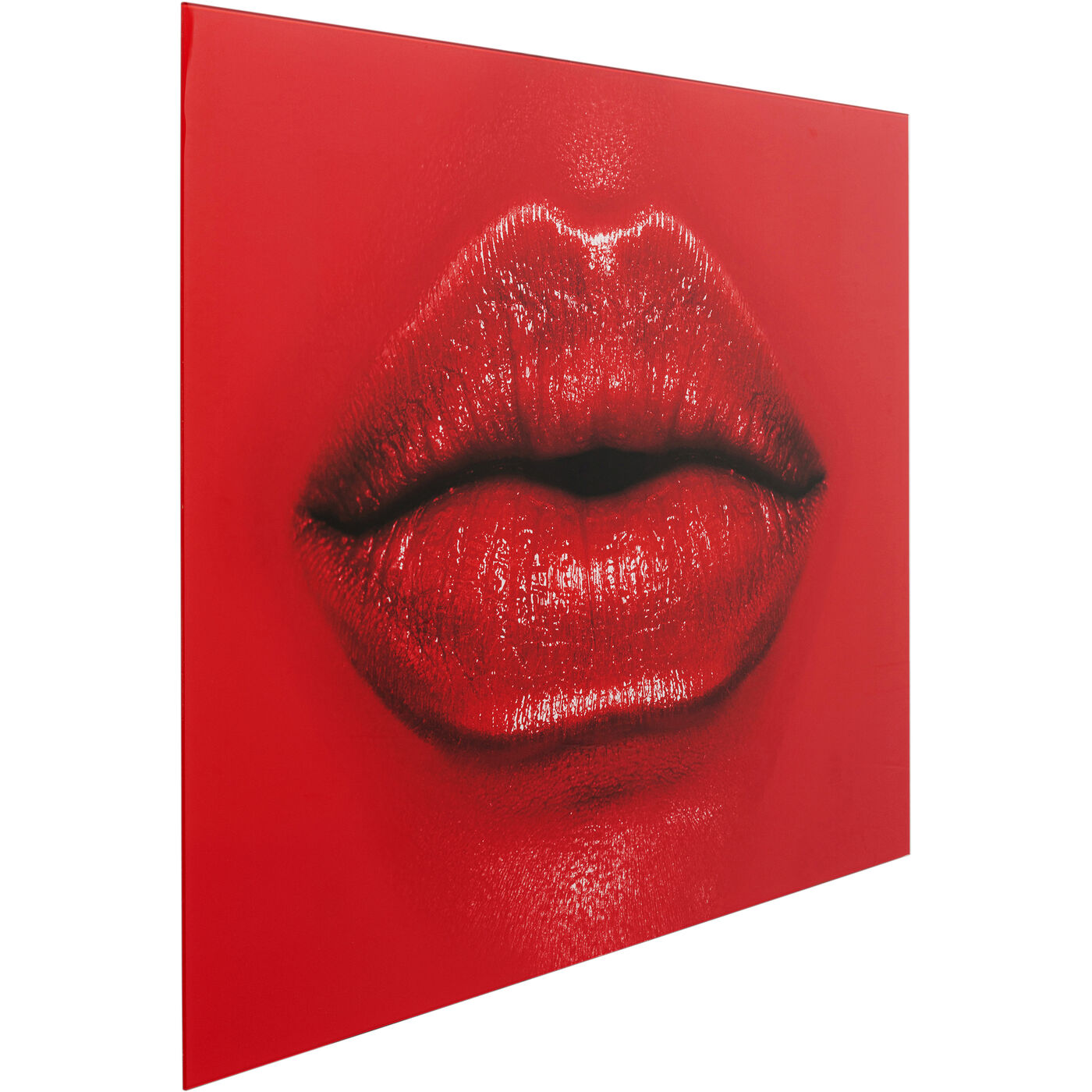 Картина стеклянная Red Lips 120x80 см