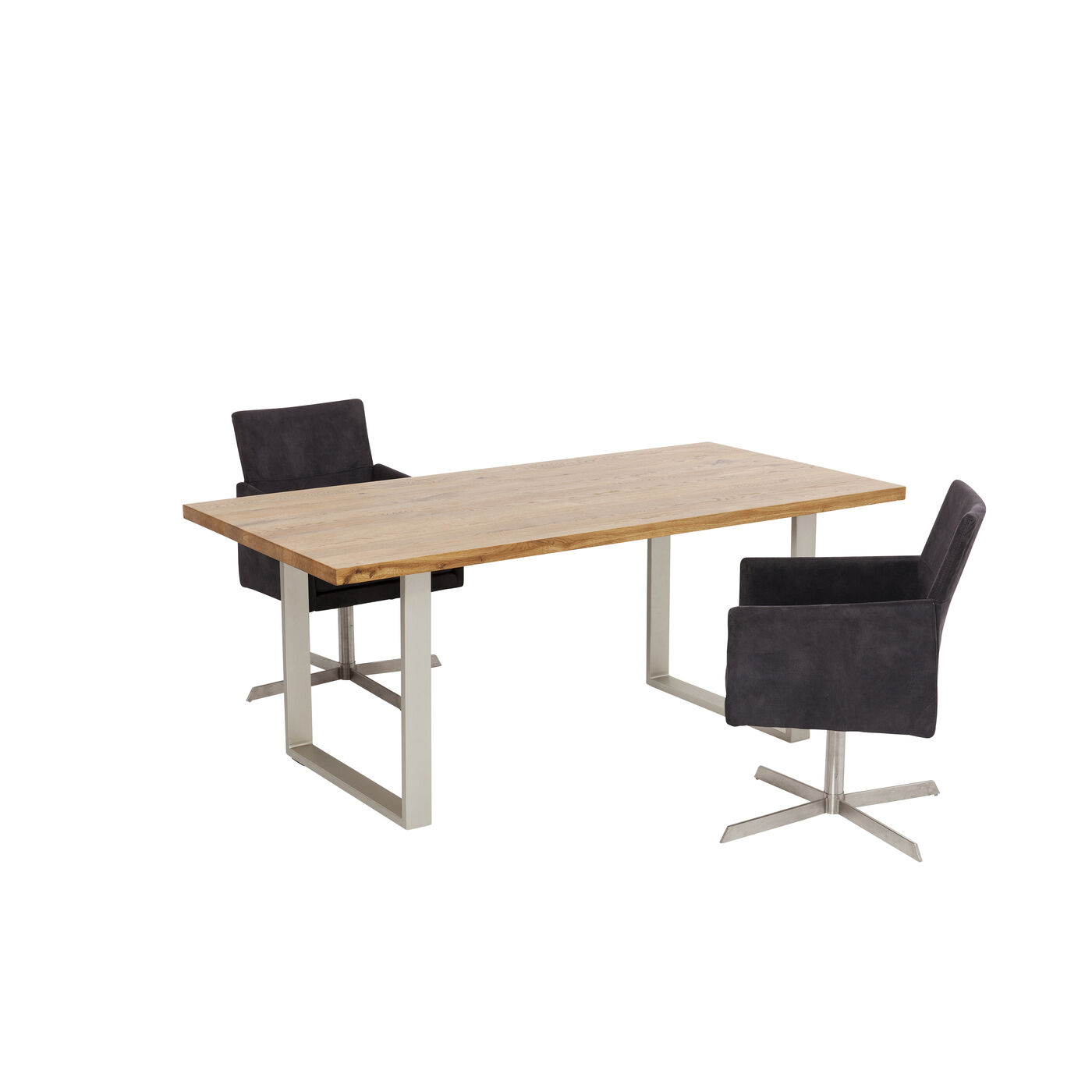 Стол Jackie Oak Silver 160x80 см