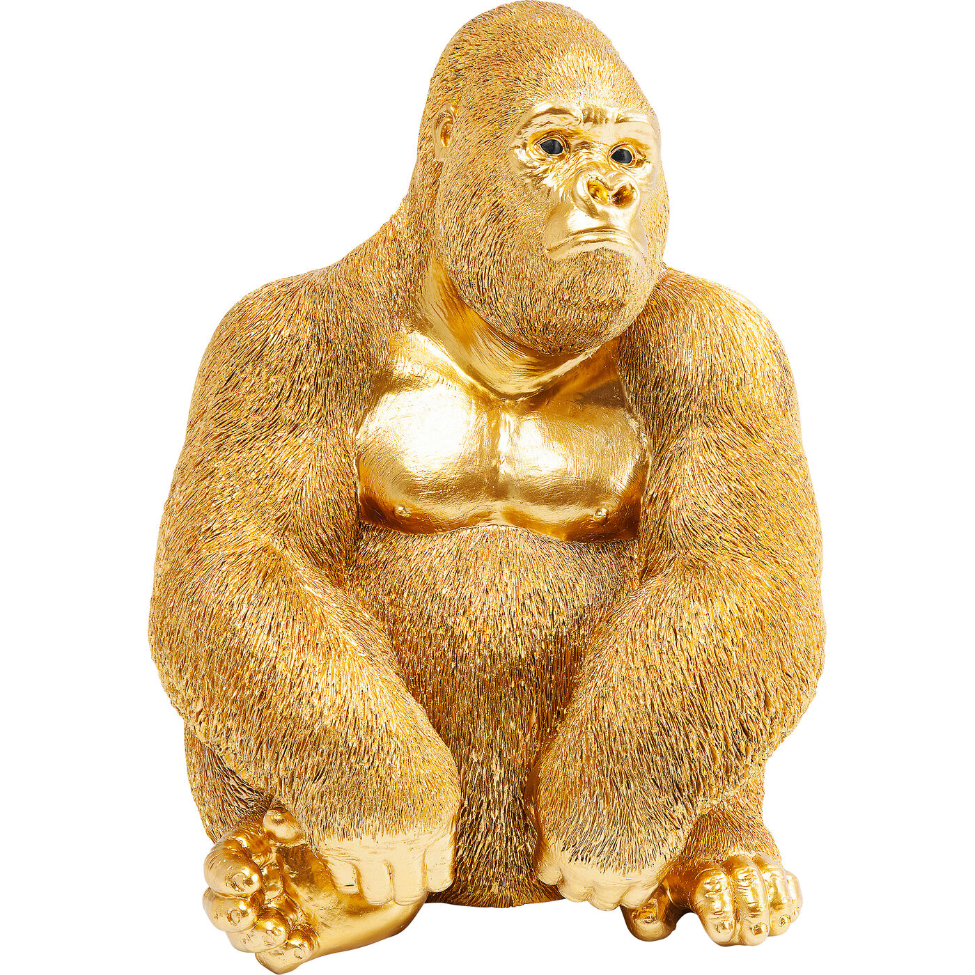 Фигура декоративная Monkey Gorilla Side Medium Gold 39 см