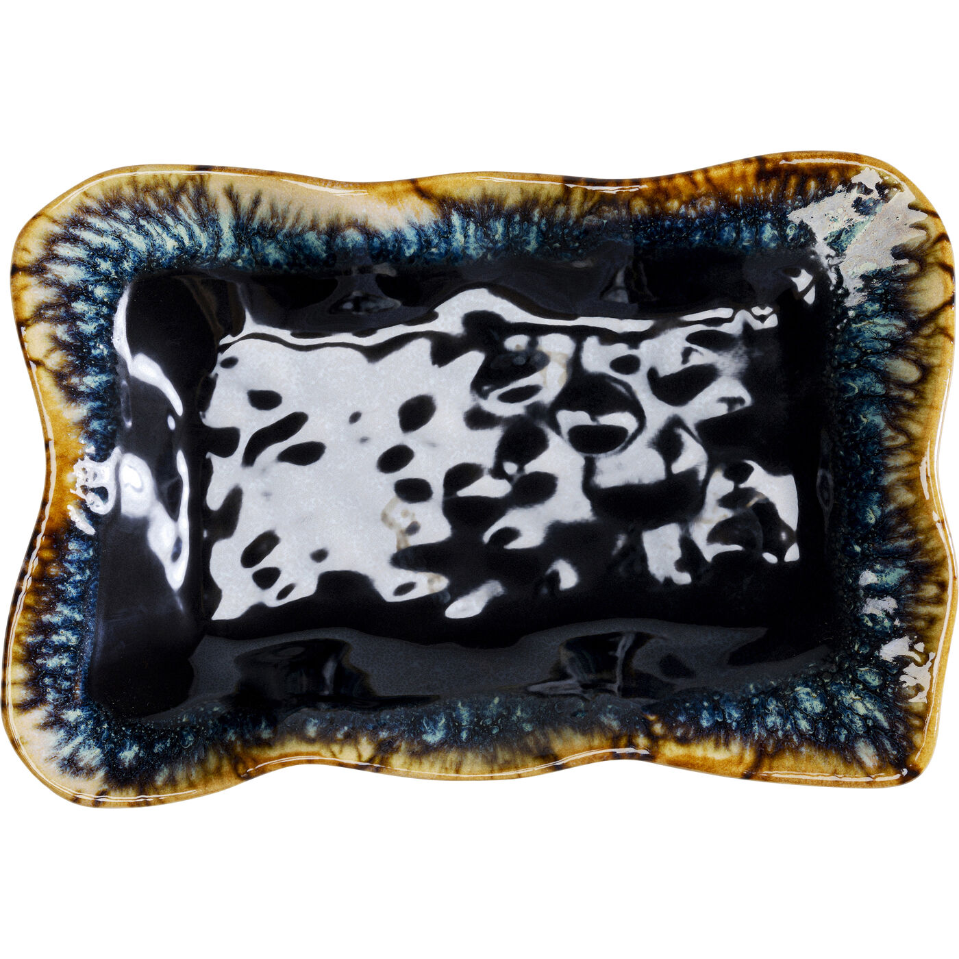 Тарелка сервировочная Lio Dark Blue 17x26 см