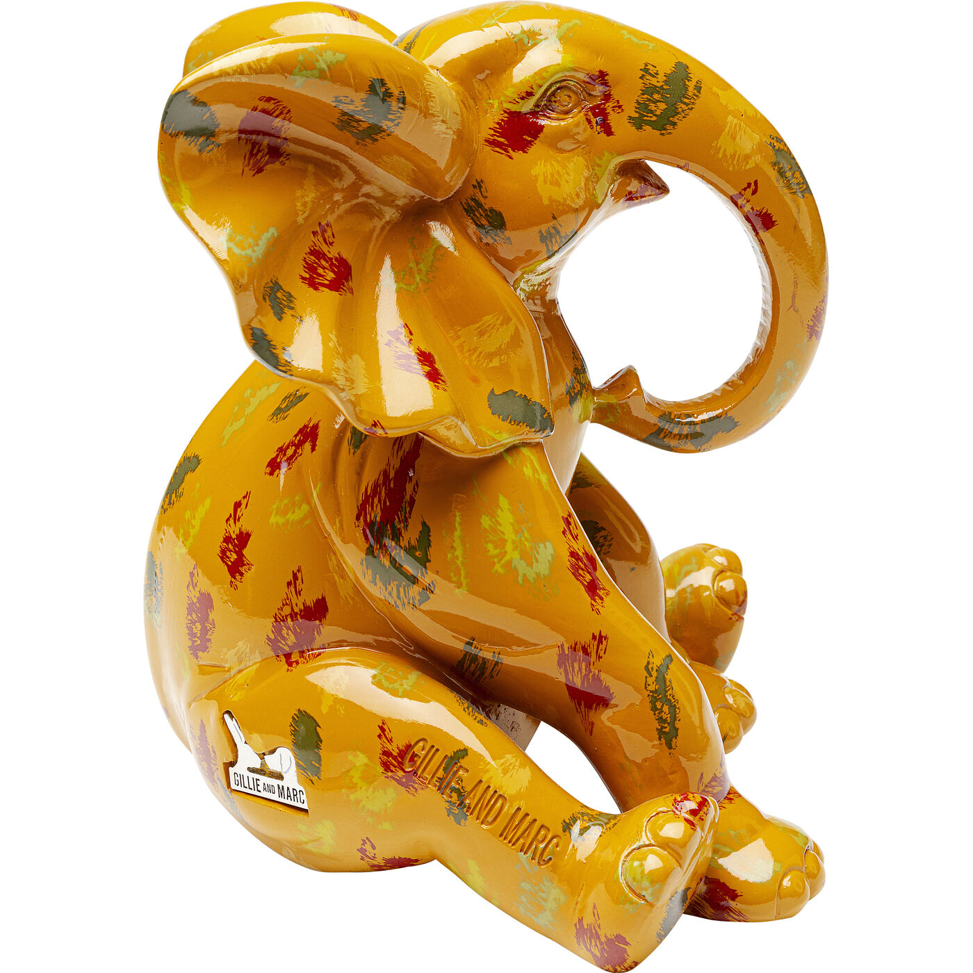 Фигура декоративная Elephant Dots Yellow 18 см