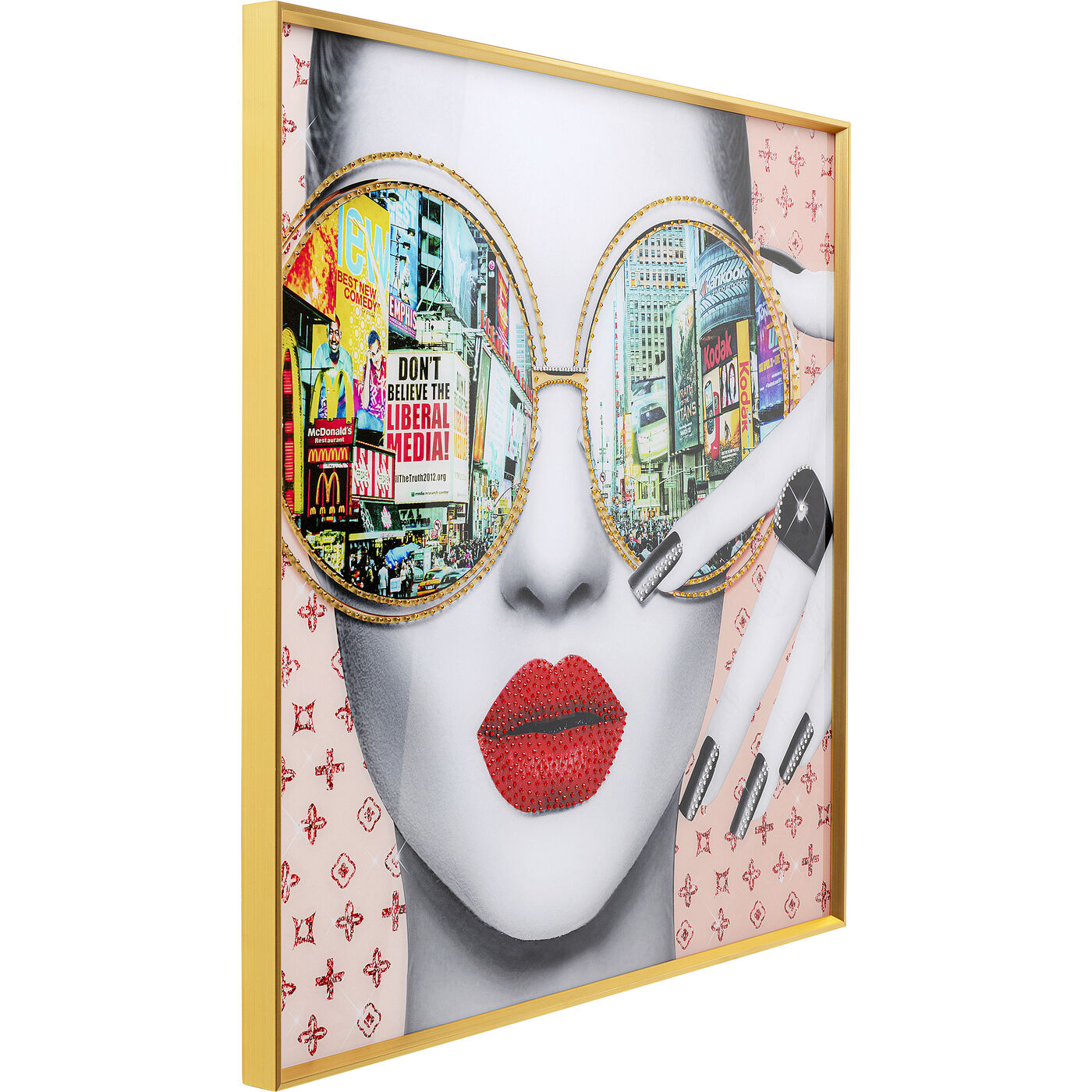 Картина в раме Times Square View 80x80 см
