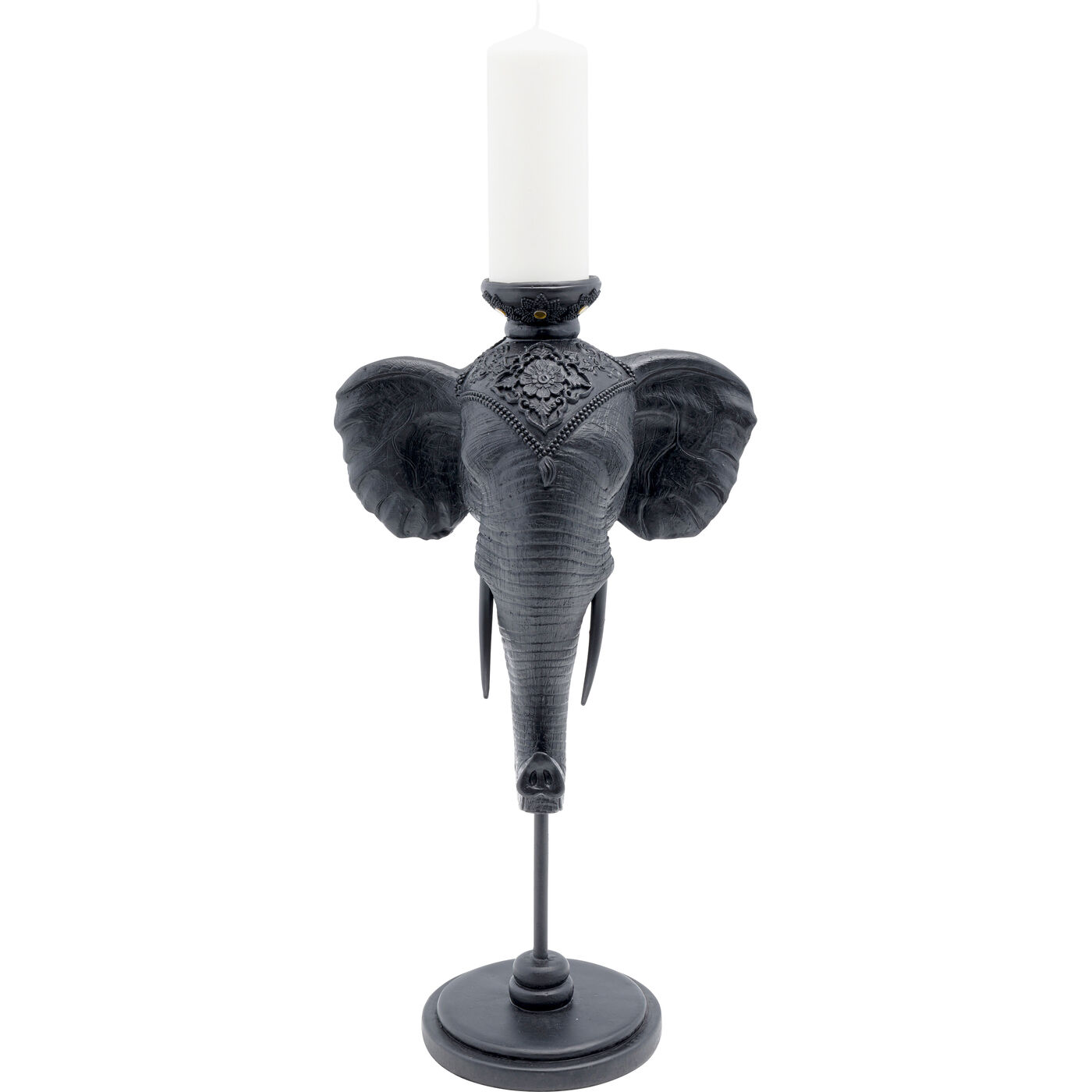 Подсвечник Elephant Head Black 49 см