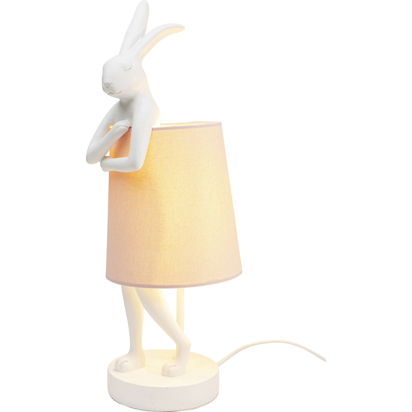 Светильник настольный Animal Rabbit White/Rose 50 см