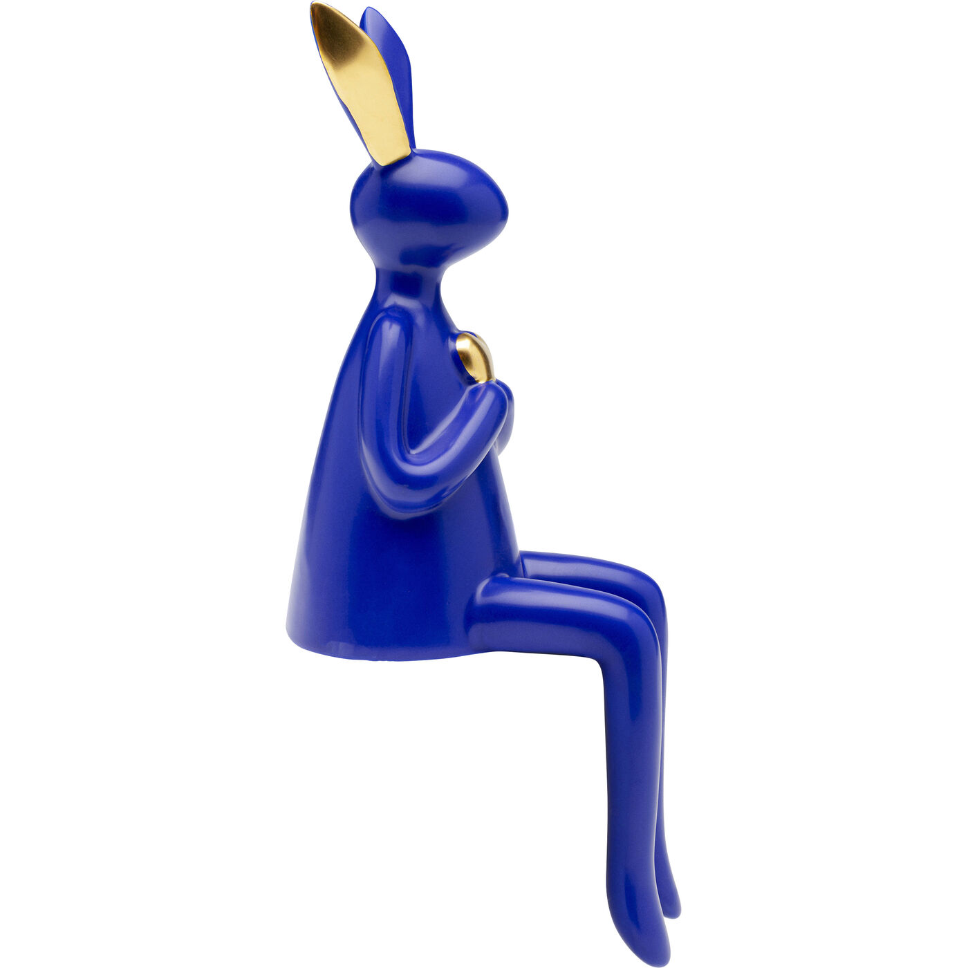 Фигура декоративная Sitting Rabbit Heart Blue 29 см
