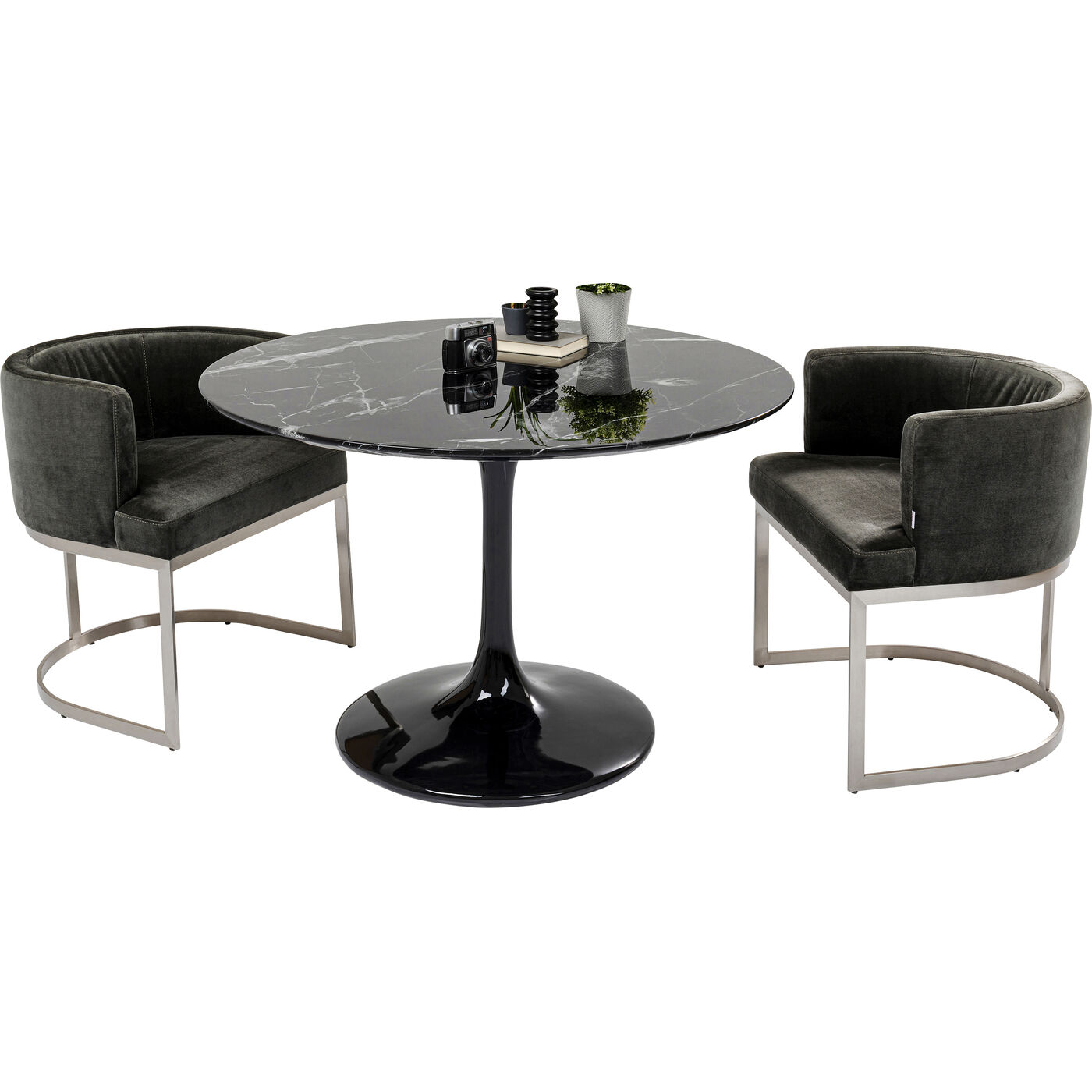 Стол Solo Marble Black Ø 110 см