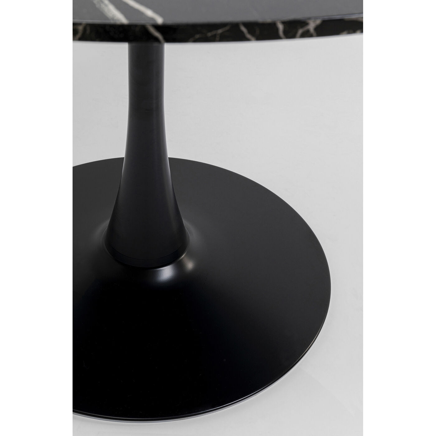Стол Schickeria Marbleprint Black Ø110 см