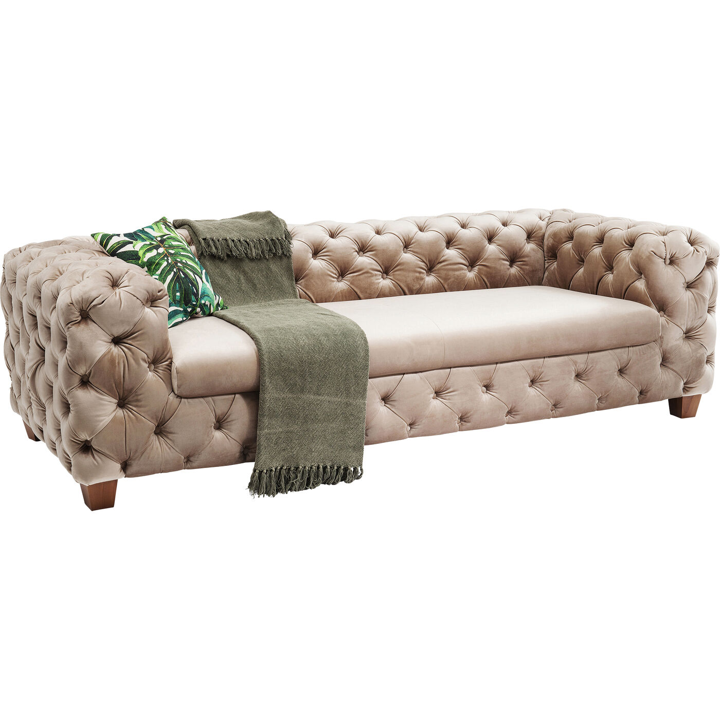 Диван трехместный Desire Velvet Ecru