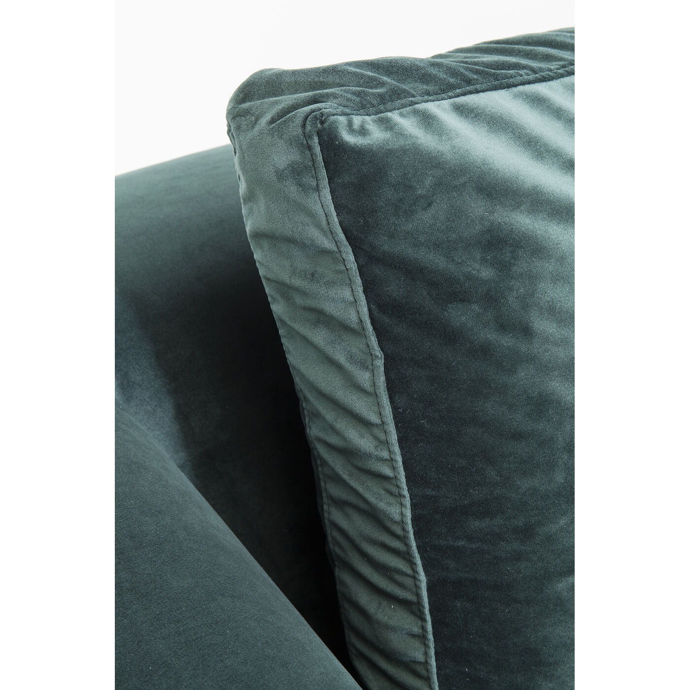 Диван угловой левосторонний Gianni Velvet Dark Green Left Black