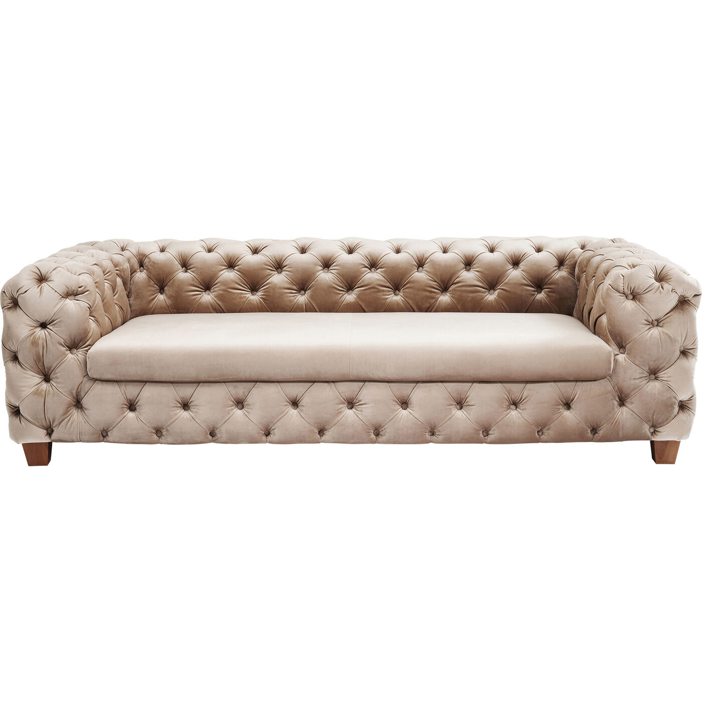 Диван трехместный Desire Velvet Ecru