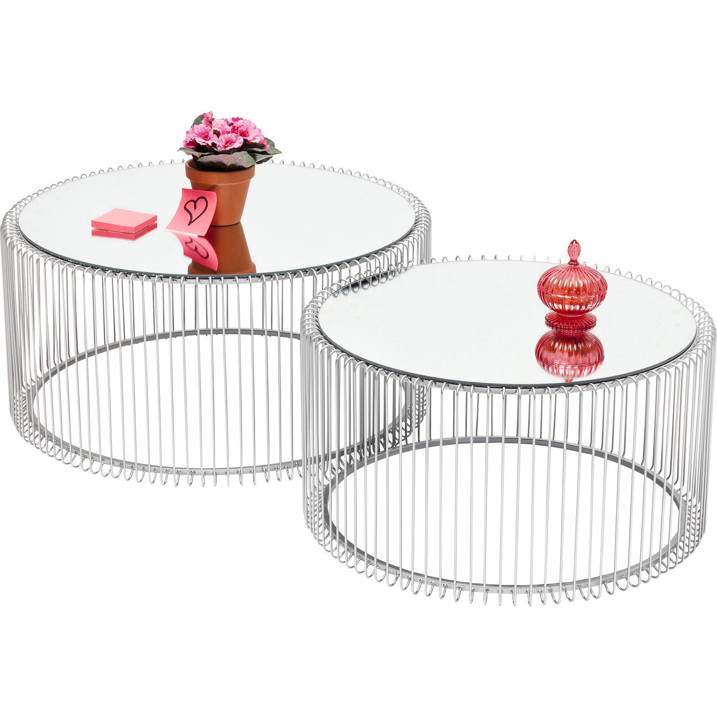 Стол кофейный Wire Silver (2 шт)