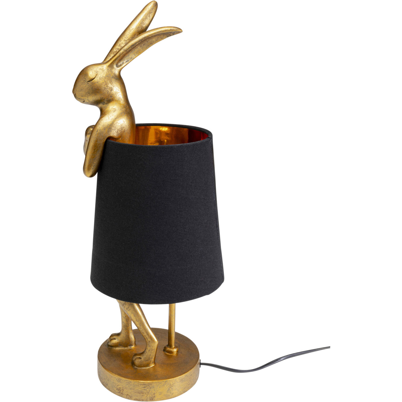 Светильник настольный Animal Rabbit Gold/Black 50 см