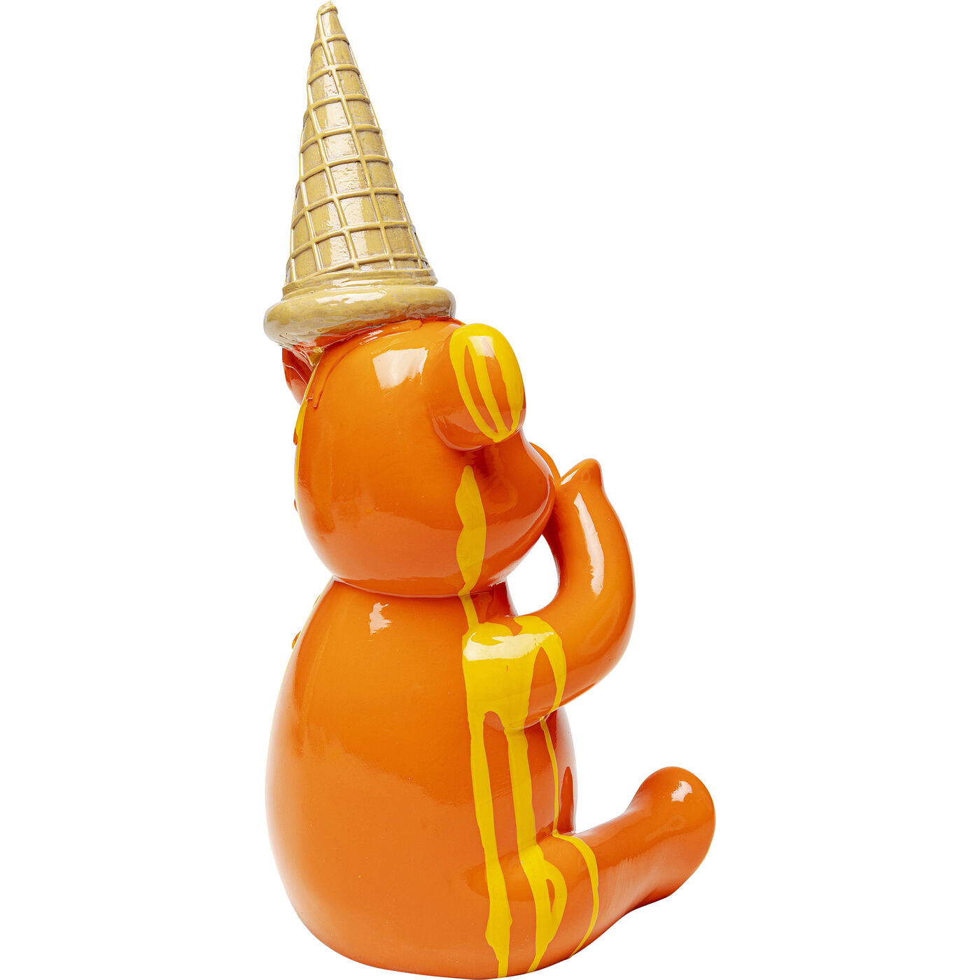 Фигура декоративная Sitting Gelato Bear Orange 37 см