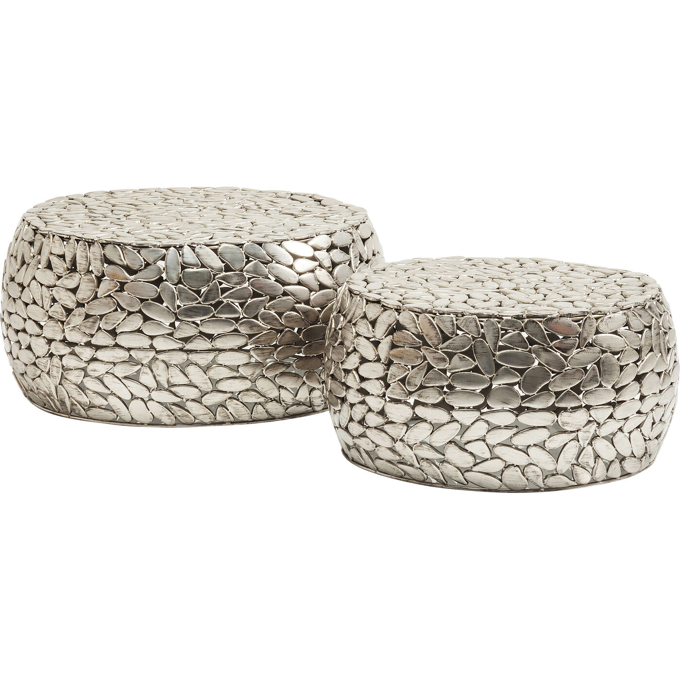 Стол кофейный Pebbles Deluxe Silver (2 шт)