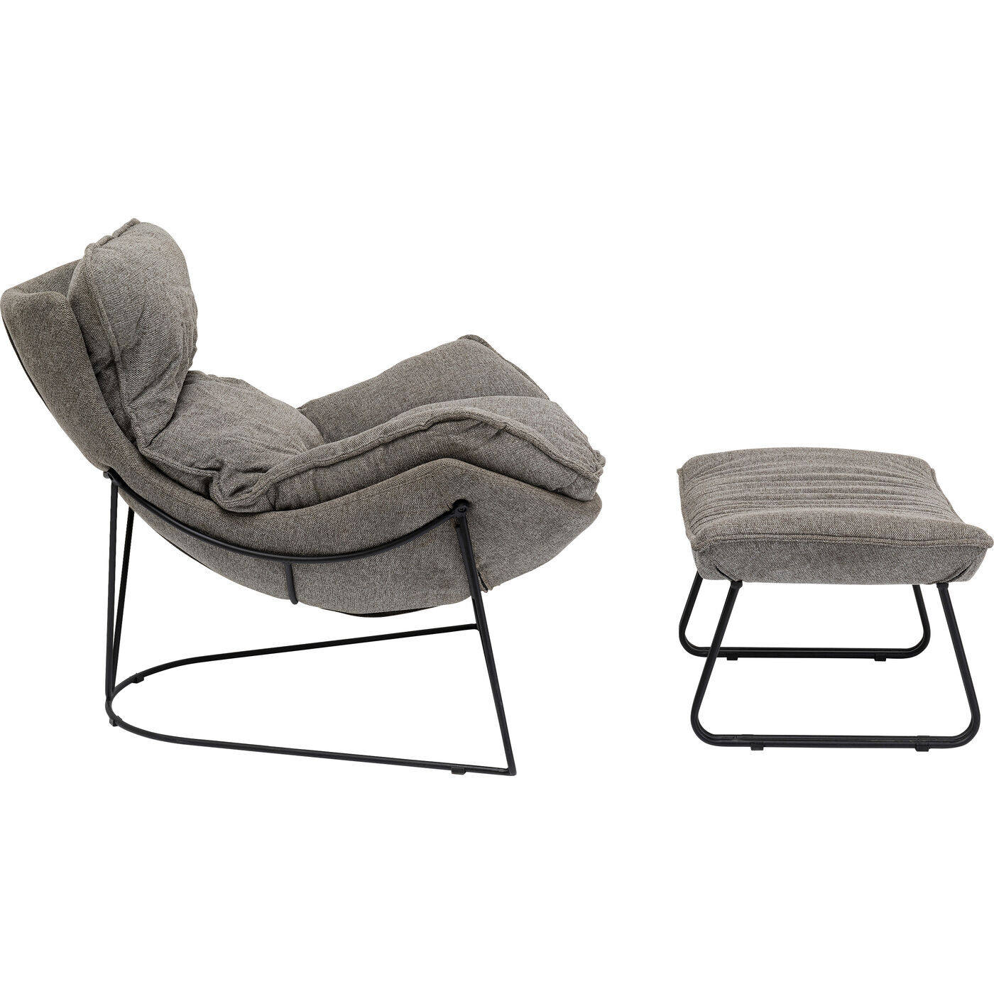 Кресло с подставкой для ног Snuggle Grey (2 шт)