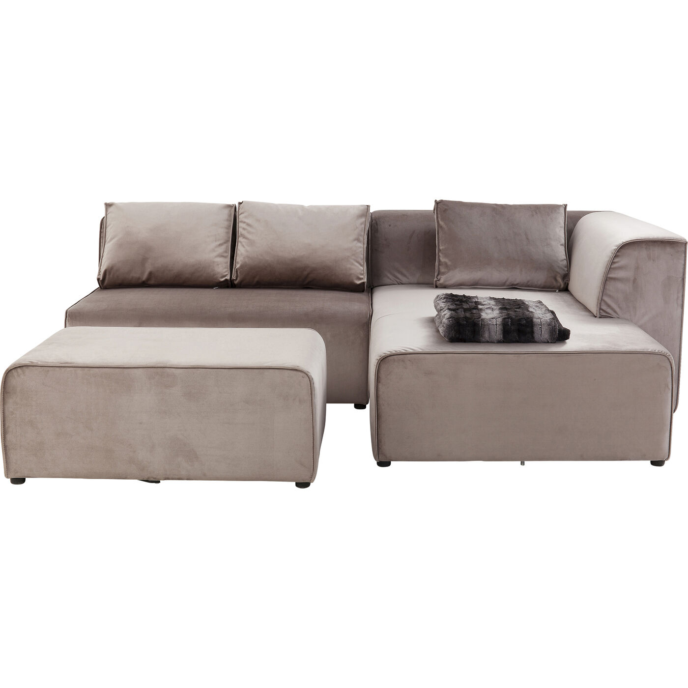 Диван угловой правосторонний Infinity Velvet Taupe Right