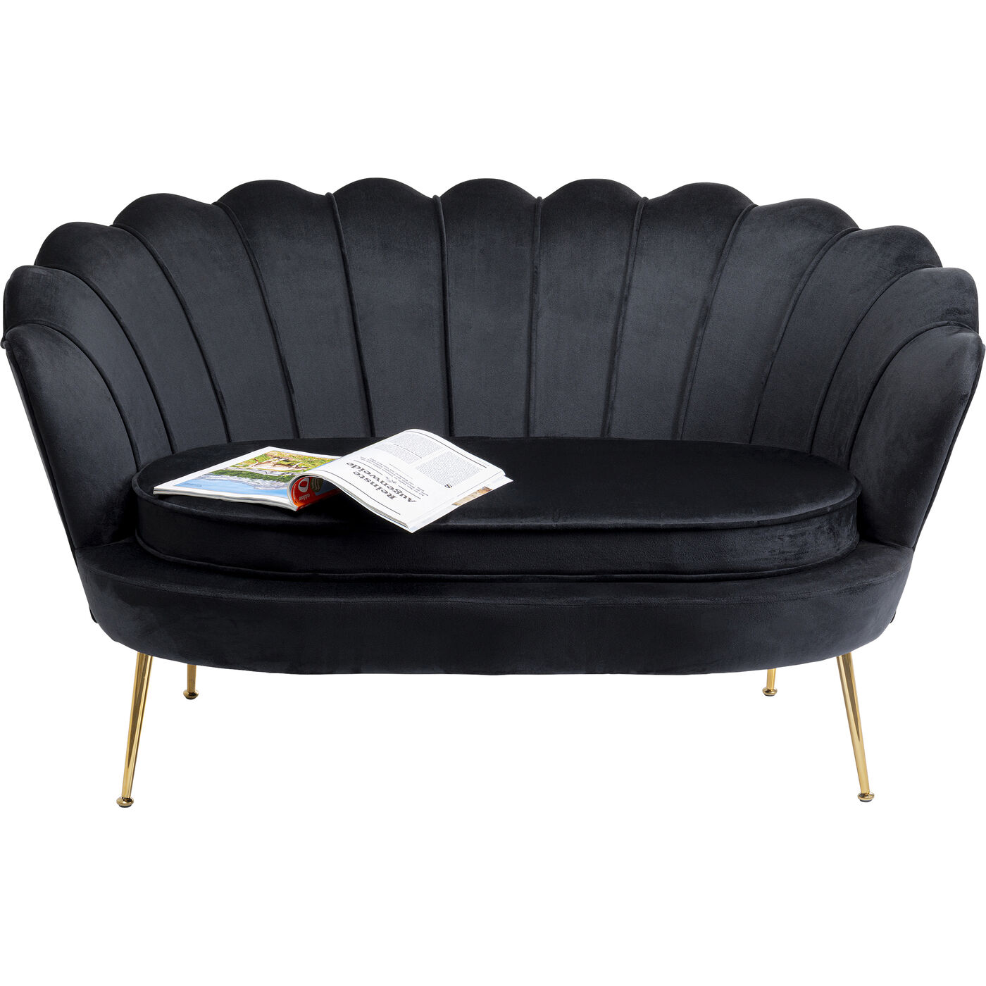 Диван двухместный Water Lily 2-Seater Black 132 см